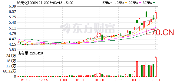 泸天化：公司及控股子公司对外担保余额为66544万元